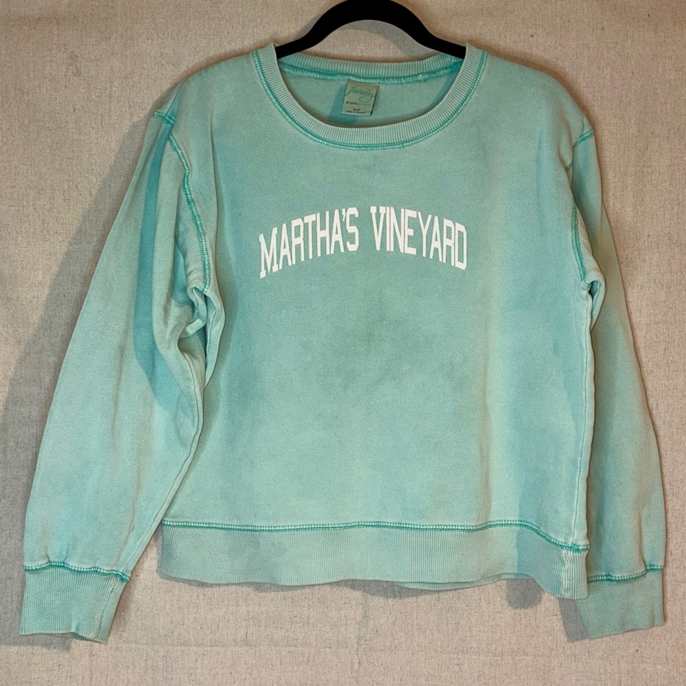 Martha's Vineyard Fundy Scuba Womens Pullover Crewneck Sweatshirt Sz SM